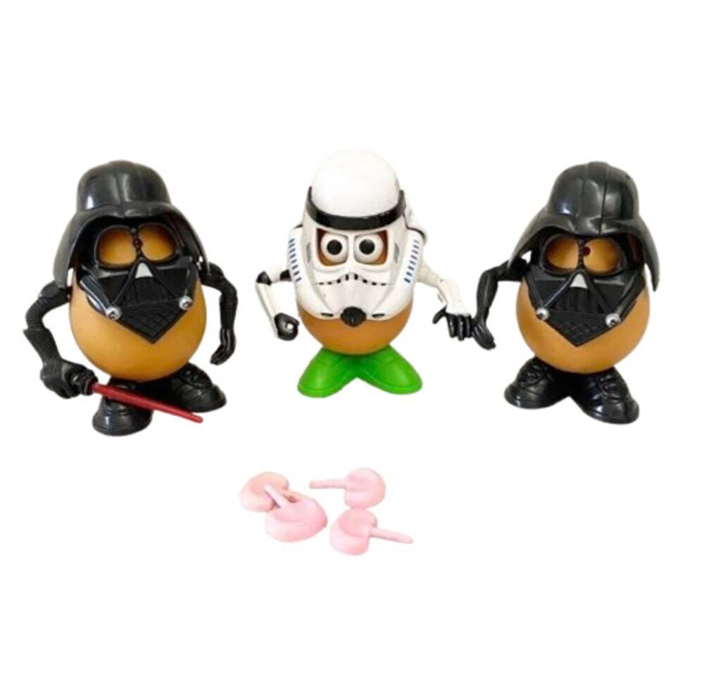 MR POTATO HEAD Star Wars Darth Tater Spud Trooper Lot Figure Parts Accessories